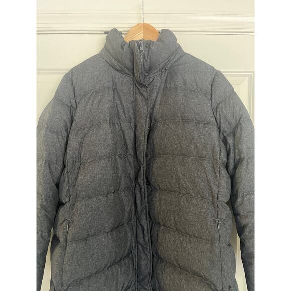 Lands End Puffer Coat Dark Gray Sz 1X - Picture 2 of 5
